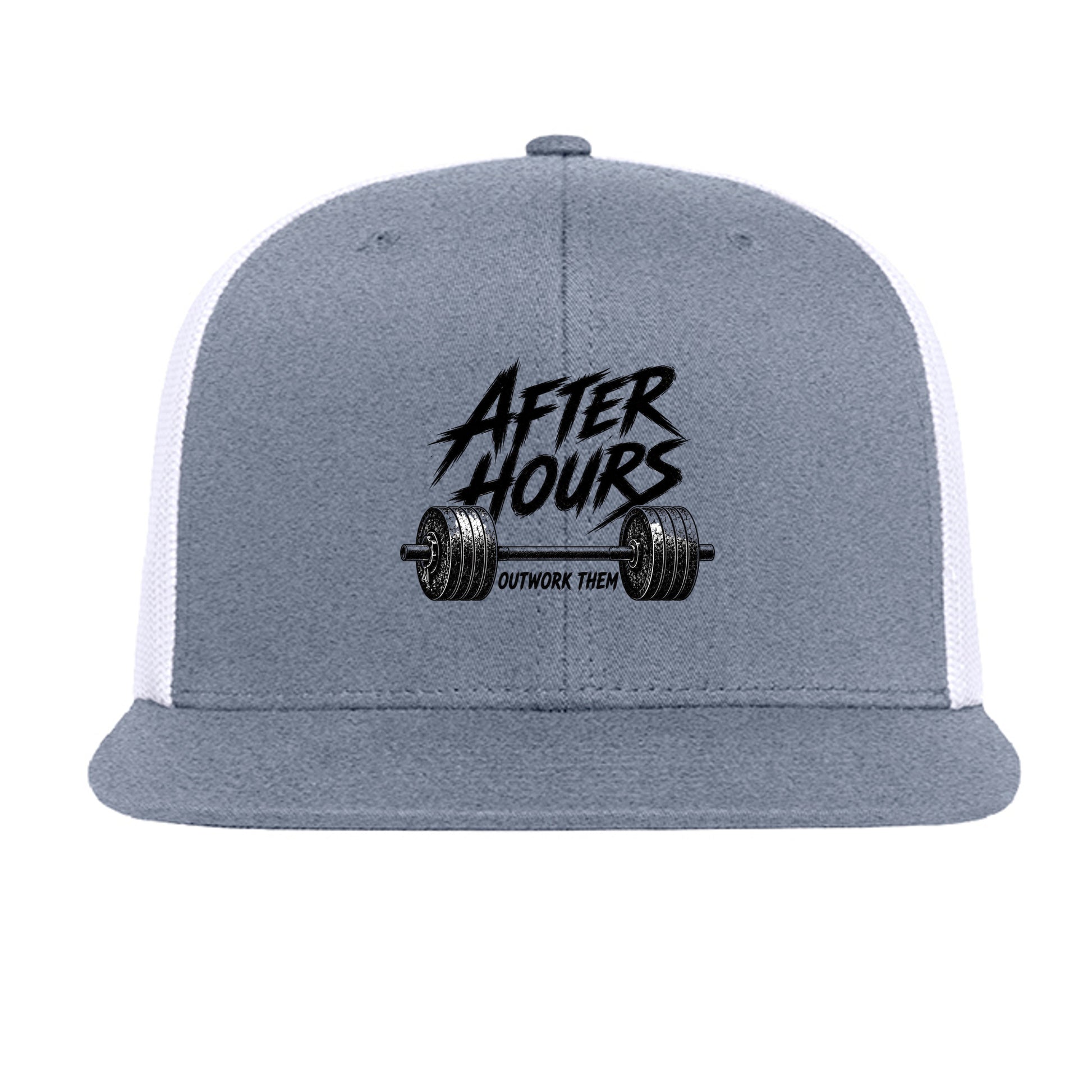 Heather Grey/ White - 6609 - FRONT